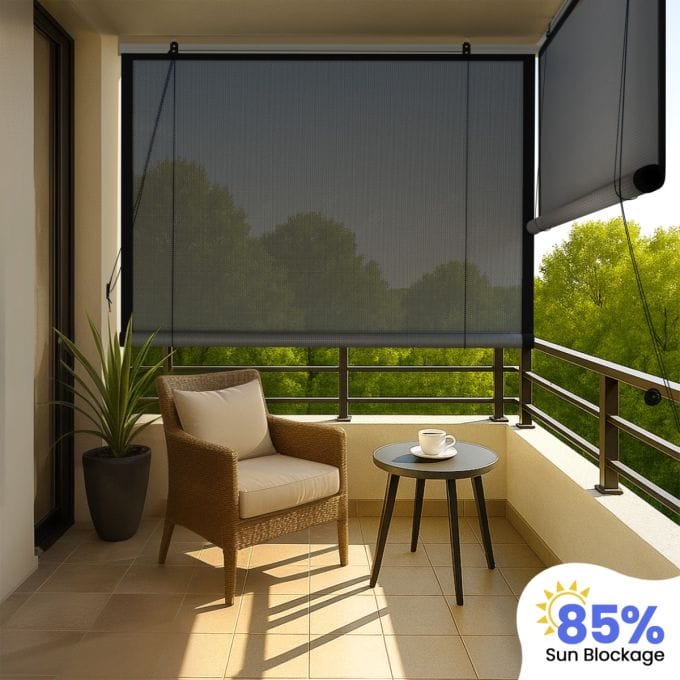 Sunblock Outdoor Chick Blind (Premium Polyester PVC)