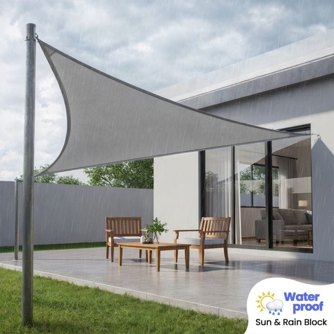 Waterproof Shade Sails (Three Sided)