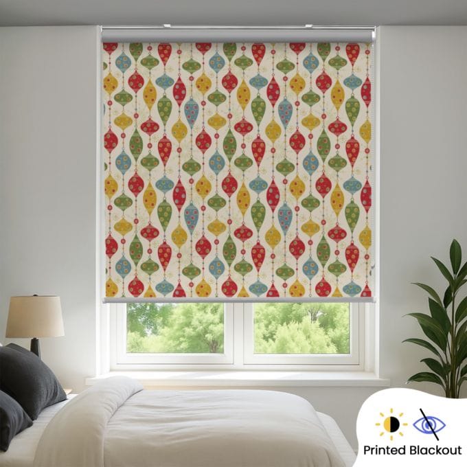 Blackout Printed Indoor Roller Blind (Form Coated Polyester)